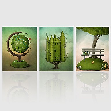Canvas Print Three Panels Canvas Vertical Panoramic Print Wall Decor For Home Decoration