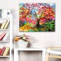 E-HOME Stretched Canvas Art Color Tree Decoration Painting One Pcs