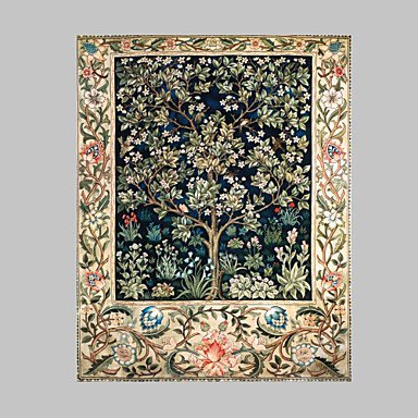 E-HOME Stretched Canvas Art Trees And Grass Decorative Painting One Pcs