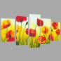 HD Print Beautiful Flower Painting Wall Art 5pcs/set Home Office Decor (No Frame)
