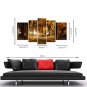 Canvas Set Famous Floral/Botanical Modern Classic,Five Panels Canvas Any Shape Print Wall Decor Fo