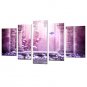 Canvas Set Landscape Floral/Botanical Classic European Style,Five Panels Canvas Any Shape Print Wa