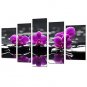 Canvas Set Landscape Floral/Botanical Classic European Style,Five Panels Canvas Any Shape Print Wa