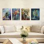 Canvas Print Four Panels Canvas Vertical Panoramic Print Wall Decor For Home Decoration