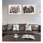 Canvas Print Abstract,Two Panels Canvas Horizontal Panoramic Print Wall Decor For Home Decoration