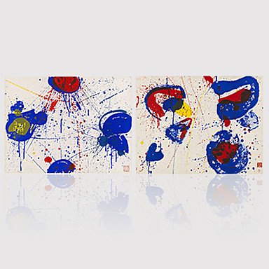 Canvas Print Abstract,Two Panels Canvas Horizontal Panoramic Print Wall Decor For Home Decoration
