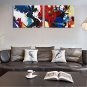 Canvas Print Abstract,Two Panels Canvas Horizontal Panoramic Print Wall Decor For Home Decoration