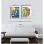 Canvas Print Abstract,Two Panels Canvas Vertical Panoramic Print Wall Decor For Home Decoration