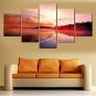 Set Of 5 Modern Canvas Art Abstract Painting Sunset Pictures Home Decor Canvas Prints