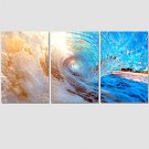 2016Modern Sea Wave Painting On The Wall 3 Piece Modular Pictures Wall Pictures For Linving Room P