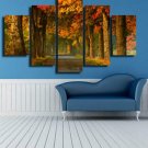 Art Print Pastoral,Five Panels Horizontal Print Wall Decor For Home Decoration