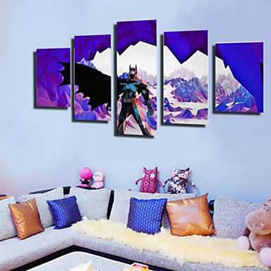 Art Print Modern,Five Panels Horizontal Print Wall Decor For Home Decoration