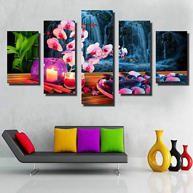 Art Print Rustic,Five Panels Horizontal Print Wall Decor For Home Decoration