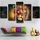 Art Print Modern/Comtemporary,Five Panels Horizontal Print Wall Decor For Home Decoration