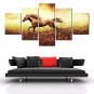 Canvas Print Art Set Of 5 Wall Pictures For Linving Room Modern Horse Pictures Home Decor