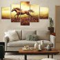 Canvas Print Art Set Of 5 Wall Pictures For Linving Room Modern Horse Pictures Home Decor