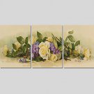 Canvas Set Of 3 Modern Wall Painting Peony Canvas Art Pictures Print Painting Wedding Home Decor