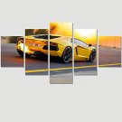 (No Frame) 5 Piece Sports Car Modern Home Wall Decor Canvas Picture Art HD Print Painting On Canva