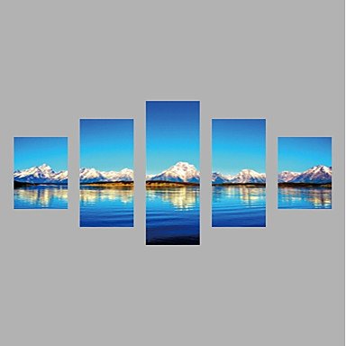 Canvas Print Abstract,Five Panels Canvas Horizontal Print Wall Decor For Home Decoration