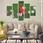 Canvas Print Abstract,Five Panels Canvas Horizontal Print Wall Decor For Home Decoration