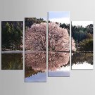Canvas Set Abstract Landscape Modern Pastoral,Four Panels Canvas Any Shape Print Wall Decor For Ho