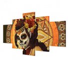 Five Panels Horizontal Print Wall Decor For Home Decoration
