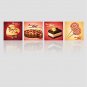 Canvas Print Four Panels Vertical Panoramic Print Wall Decor For Home Decoration