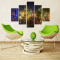 Art Print Landscape Modern Five Panels Horizontal Print Wall Decor For Home Decoration
