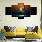 Art Print Still Life Modern,Five Panels Horizontal Print Wall Decor For Home Decoration