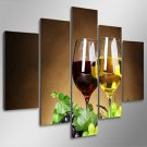 Art Print Still Life Modern Five Panels Horizontal Print Wall Decor For Home Decoration