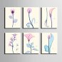 E-HOME Stretched Canvas Art Transparent Color Flowers Series Decoration Painting MINI SIZE One Pcs