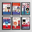 E-HOME Stretched Canvas Art Uniformed People In Various Countries Series Decoration Painting MINI