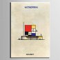 E-HOME Stretched Canvas Art Fantastic Architecture Series Decoration Painting MINI SIZE One Pcs