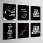 E-HOME Stretched Canvas Art English Letter Series Decoration Painting MINI SIZE One Pcs