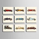 E-HOME Stretched Canvas Art Retro Cars Series Decoration Painting MINI SIZE One Pcs