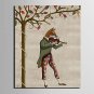 E-HOME Stretched Canvas Art The Animals Playing The Musical Instruments Series Decoration Painting