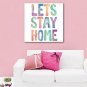 E-HOME Stretched Canvas Art Color English Word Decoration Painting One Pcs