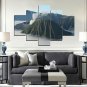 Art Print Landscape Modern Five Panels Horizontal Print Wall Decor For Home Decoration