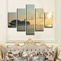 Art Print Landscape Modern Five Panels Horizontal Print Wall Decor For Home Decoration