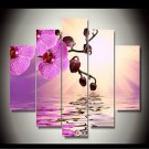 Art Print Floral/Botanical Classic,Five Panels Horizontal Print Wall Decor For Home Decoration