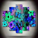 Art Print Abstract Modern Five Panels Horizontal Print Wall Decor For Home Decoration