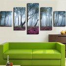 Art Print Floral/Botanical Pastoral Five Panels Horizontal Print Wall Decor For Home Decoration