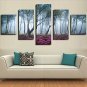Art Print Floral/Botanical Pastoral Five Panels Horizontal Print Wall Decor For Home Decoration