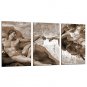 Canvas Set Abstract People Classic European Style,Three Panels Canvas Vertical Print Wall Decor Fo