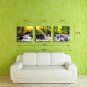 E-HOME Stretched Canvas Art Waterfall in The Forest Decoration Painting Set Of 3