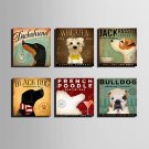 E-HOME Stretched Canvas Art  Dog Series Decoration Painting MINI SIZE One Pcs