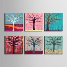 E-HOME Stretched Canvas Art A Tree Full Of Flowers Series Decoration Painting MINI SIZE One Pcs
