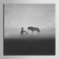 E-HOME Stretched Canvas Art Animal Gray Series Decoration Painting MINI SIZE One Pcs