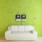 E-HOME Stretched Canvas Art Colorful Birds In A Cage Decoration Painting Set Of 2