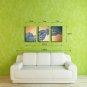 E-HOME Stretched Canvas Art Energy of Curve Decoration Painting Set Of 3